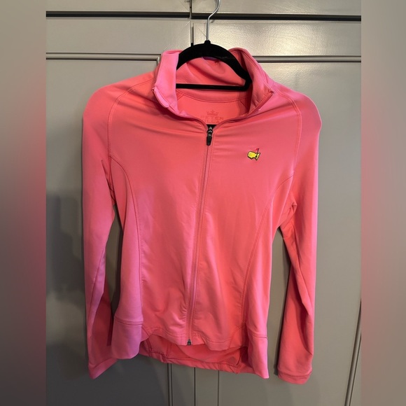 Peter Millar woman’s 1/4 zip Pink sz Small with the Masters symbol - Picture 1 of 5